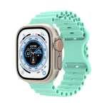 Dây đồng hồ silicone phong cách đại dương, Dành cho Apple Watch Ultra 49mm / Series 8&7 45mm / SE 2&6&SE&5&4 44mm / 3&2&1 42mm, Dành cho Apple Watch Series 8&7 41mm / SE 2&6&SE&5&4 40mm / 3&2&1 38mm
