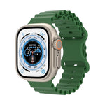 Dây đồng hồ silicone phong cách đại dương, Dành cho Apple Watch Ultra 49mm / Series 8&7 45mm / SE 2&6&SE&5&4 44mm / 3&2&1 42mm, Dành cho Apple Watch Series 8&7 41mm / SE 2&6&SE&5&4 40mm / 3&2&1 38mm