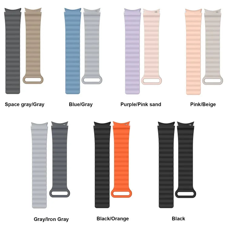 Dây đồng hồ silicone nam châm cho Samsung Galaxy Watch5, 20mm, 22mm
