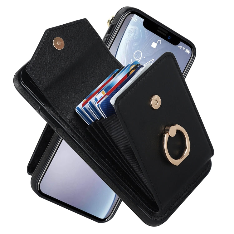 Ring Holder RFID Card Slot Phone Case, For iPhone XR, For iPhone XS Max, For Samsung Galaxy A33 5G, For Samsung Galaxy A51 5G, For Samsung Galaxy A53 5G, For Samsung Galaxy A71 5G, For Samsung Galaxy S20, For Samsung Galaxy S20 Ultra                   ...
