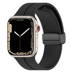 Solid Color Silicone Watch Band, For Apple Watch Ultra 49mm / Series 8&7 45mm / SE 2&6&SE&5&4 44mm, For Apple Watch Series 8&7 41mm / SE 2&6&SE&5&4 40mm / 3&2&1 38mm