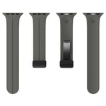 Dây đồng hồ silicone màu trơn, Dành cho Apple Watch Ultra 49mm / Series 8&7 45mm / SE 2&6&SE&5&4 44mm, Dành cho Apple Watch Series 8&7 41mm / SE 2&6&SE&5&4 40mm / 3&2&1 38mm