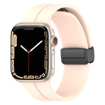 Solid Color Silicone Watch Band, For Apple Watch Series 8&7 41mm / SE 2&6&SE&5&4 40mm / 3&2&1 38mm, For Apple Watch Ultra 49mm / Series 8&7 45mm / SE 2&6&SE&5&4 44mm