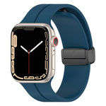 Solid Color Silicone Watch Band, For Apple Watch Series 8&7 41mm / SE 2&6&SE&5&4 40mm / 3&2&1 38mm, For Apple Watch Ultra 49mm / Series 8&7 45mm / SE 2&6&SE&5&4 44mm