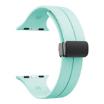 Solid Color Silicone Watch Band, For Apple Watch Series 8&7 41mm / SE 2&6&SE&5&4 40mm / 3&2&1 38mm, For Apple Watch Ultra 49mm / Series 8&7 45mm / SE 2&6&SE&5&4 44mm