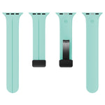 Solid Color Silicone Watch Band, For Apple Watch Series 8&7 41mm / SE 2&6&SE&5&4 40mm / 3&2&1 38mm, For Apple Watch Ultra 49mm / Series 8&7 45mm / SE 2&6&SE&5&4 44mm