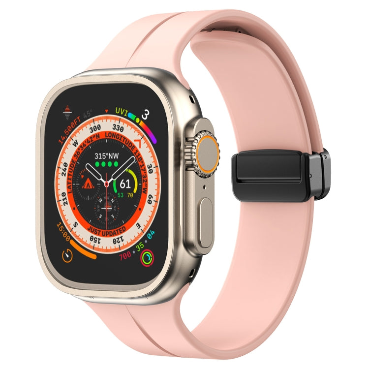 Solid Color Silicone Watch Band, For Apple Watch Series 8&7 41mm / SE 2&6&SE&5&4 40mm / 3&2&1 38mm, For Apple Watch Ultra 49mm / Series 8&7 45mm / SE 2&6&SE&5&4 44mm