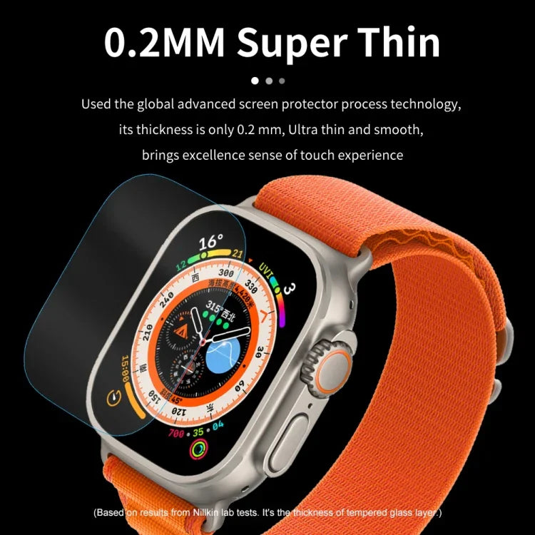 Miếng dán kính cường lực chống nổ NILLKIN H+Pro 0.2mm 9H, Dành cho Apple Watch Ultra 49mm