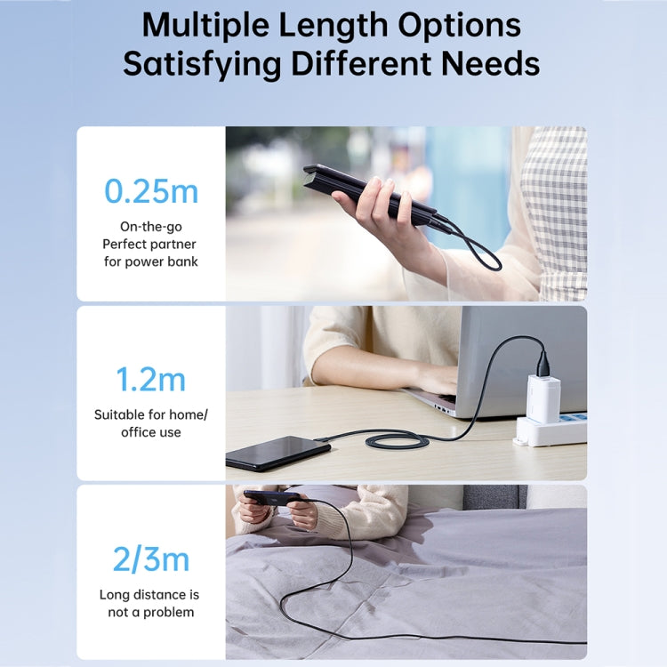 JOYROOM Cáp sạc dữ liệu nhanh 2.4A USB sang 8 Pin Surpass Series, dài 0.25m, 1.2m