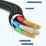 Cáp dữ liệu sạc nhanh tương thích đầy đủ ADC-008 66W USB sang USB-C/Type-C + 8 Pin + Micro USB 3 trong 1, 1.2m, 2m