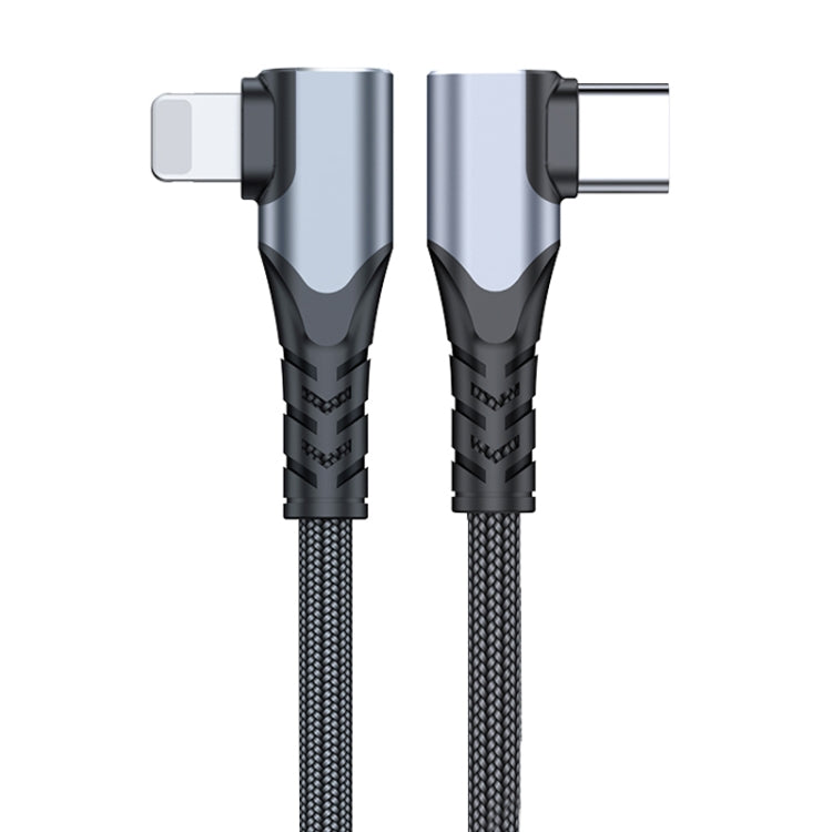 ADC-009 Cáp Dữ Liệu Góc Đôi 20W USB-C/Type-C sang 8 Pin, 0.4m, 1m, 2m