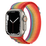 Dây đồng hồ nylon khóa bạc, Dành cho Apple Watch Ultra 49mm / Series 8&7 45mm / SE 2&6&SE&5&4 44mm, Dành cho Apple Watch Series 8&7 41mm / SE 2&6&SE&5&4 40mm / 3&2&1 38mm
