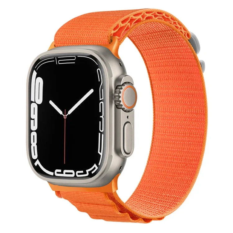 Dây đồng hồ nylon khóa bạc, Dành cho Apple Watch Ultra 49mm / Series 8&7 45mm / SE 2&6&SE&5&4 44mm, Dành cho Apple Watch Series 8&7 41mm / SE 2&6&SE&5&4 40mm / 3&2&1 38mm