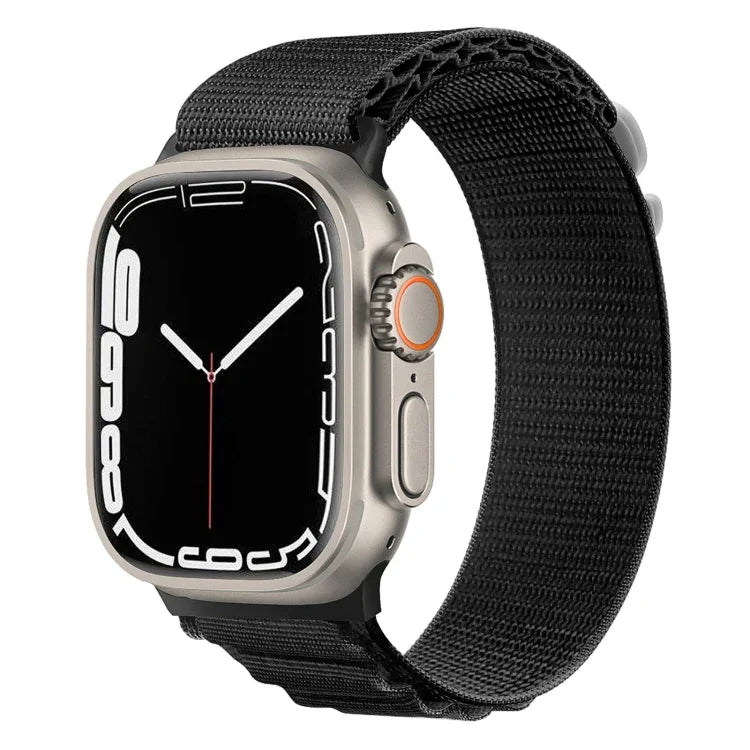 Dây đồng hồ nylon khóa bạc, Dành cho Apple Watch Ultra 49mm / Series 8&7 45mm / SE 2&6&SE&5&4 44mm, Dành cho Apple Watch Series 8&7 41mm / SE 2&6&SE&5&4 40mm / 3&2&1 38mm