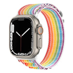 Dây đồng hồ nylon khóa bạc, Dành cho Apple Watch Ultra 49mm / Series 8&7 45mm / SE 2&6&SE&5&4 44mm, Dành cho Apple Watch Series 8&7 41mm / SE 2&6&SE&5&4 40mm / 3&2&1 38mm