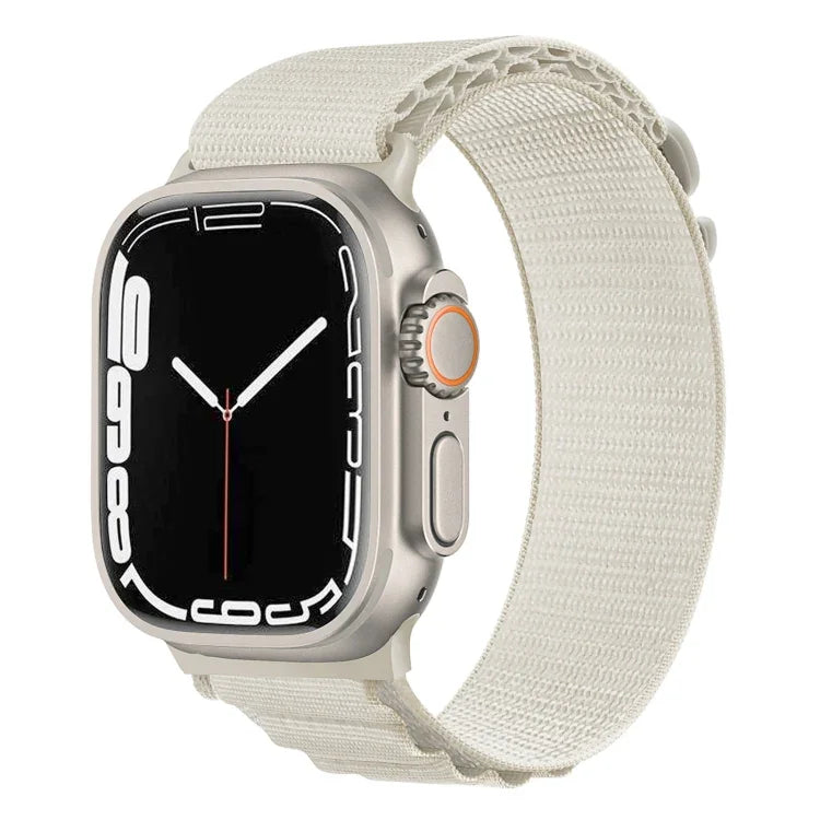 Dây đồng hồ nylon khóa bạc, Dành cho Apple Watch Ultra 49mm / Series 8&7 45mm / SE 2&6&SE&5&4 44mm, Dành cho Apple Watch Series 8&7 41mm / SE 2&6&SE&5&4 40mm / 3&2&1 38mm