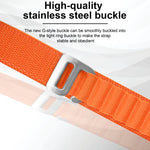Dây đồng hồ nylon khóa bạc, Dành cho Apple Watch Ultra 49mm / Series 8&7 45mm / SE 2&6&SE&5&4 44mm, Dành cho Apple Watch Series 8&7 41mm / SE 2&6&SE&5&4 40mm / 3&2&1 38mm