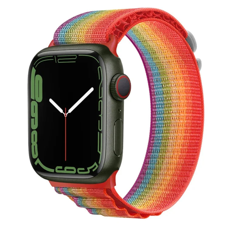 Dây đồng hồ nylon khóa bạc, Dành cho Apple Watch Ultra 49mm / Series 8&7 45mm / SE 2&6&SE&5&4 44mm, Dành cho Apple Watch Series 8&7 41mm / SE 2&6&SE&5&4 40mm / 3&2&1 38mm