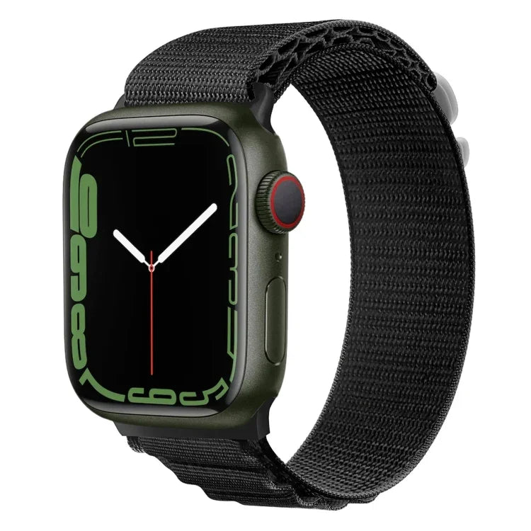 Dây đồng hồ nylon khóa bạc, Dành cho Apple Watch Ultra 49mm / Series 8&7 45mm / SE 2&6&SE&5&4 44mm, Dành cho Apple Watch Series 8&7 41mm / SE 2&6&SE&5&4 40mm / 3&2&1 38mm