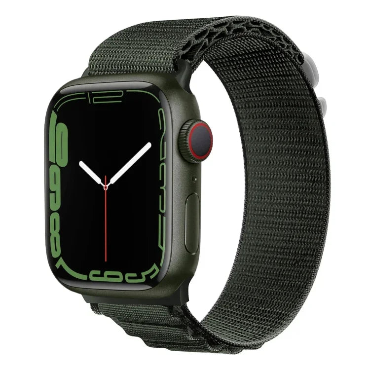Dây đồng hồ nylon khóa bạc, Dành cho Apple Watch Ultra 49mm / Series 8&7 45mm / SE 2&6&SE&5&4 44mm, Dành cho Apple Watch Series 8&7 41mm / SE 2&6&SE&5&4 40mm / 3&2&1 38mm