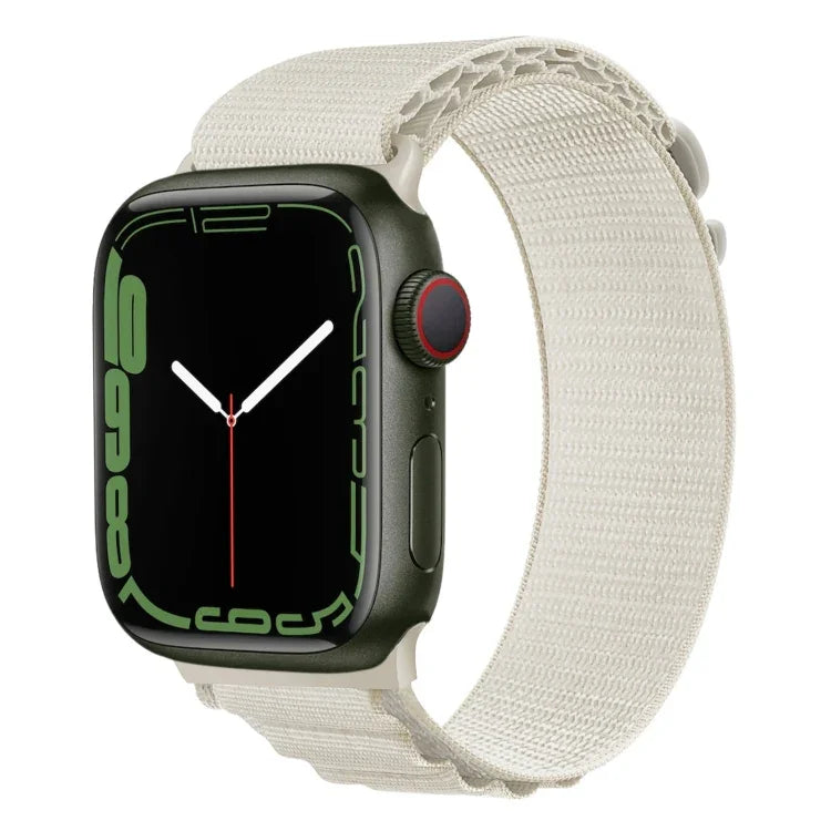 Dây đồng hồ nylon khóa bạc, Dành cho Apple Watch Ultra 49mm / Series 8&7 45mm / SE 2&6&SE&5&4 44mm, Dành cho Apple Watch Series 8&7 41mm / SE 2&6&SE&5&4 40mm / 3&2&1 38mm