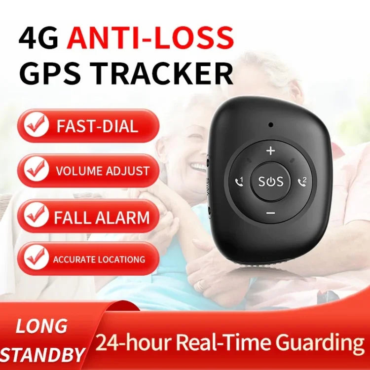 RF-V50 Chống nước IP67 4G LTE 3G 2G GSM Nút SOS Người cao tuổi Báo động khẩn cấp Định vị GPS, RF-V50 (Đen), RF-V50 (Đỏ)