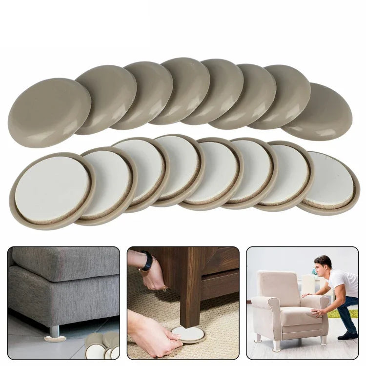 Bộ 32 miếng lót chân bàn ghế tròn 25mm chống trượt, 32 trong 1 25mm