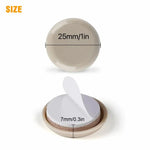 Bộ 32 miếng lót chân bàn ghế tròn 25mm chống trượt, 32 trong 1 25mm