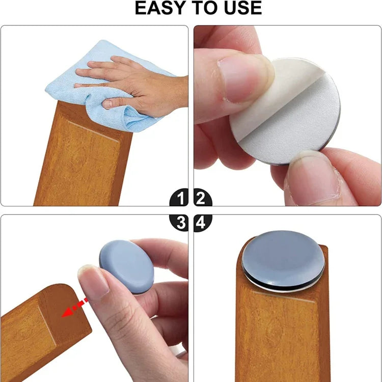 Bộ 16 miếng lót chân bàn ghế tròn 20mm chống trượt, 16 trong 1 20mm