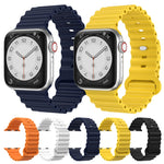 Dây đeo đồng hồ silicone, dành cho Apple Watch Ultra 49mm / Series 8&7 45mm / SE 2&6&SE&5&4 44mm, dành cho Apple Watch Series 8&7 41mm / SE 2&6&SE&5&4 40mm / 3&2&1 38mm