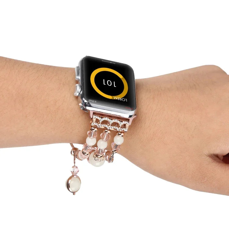 Dây đồng hồ mã não phát quang, Dành cho Apple Watch 5 & 4 40mm / 3 & 2 & 1 38mm, Dành cho Apple Watch Ultra 49mm / Series 8&7 45mm / SE 2&6&SE&5&4 44mm / 3&2&1 42mm