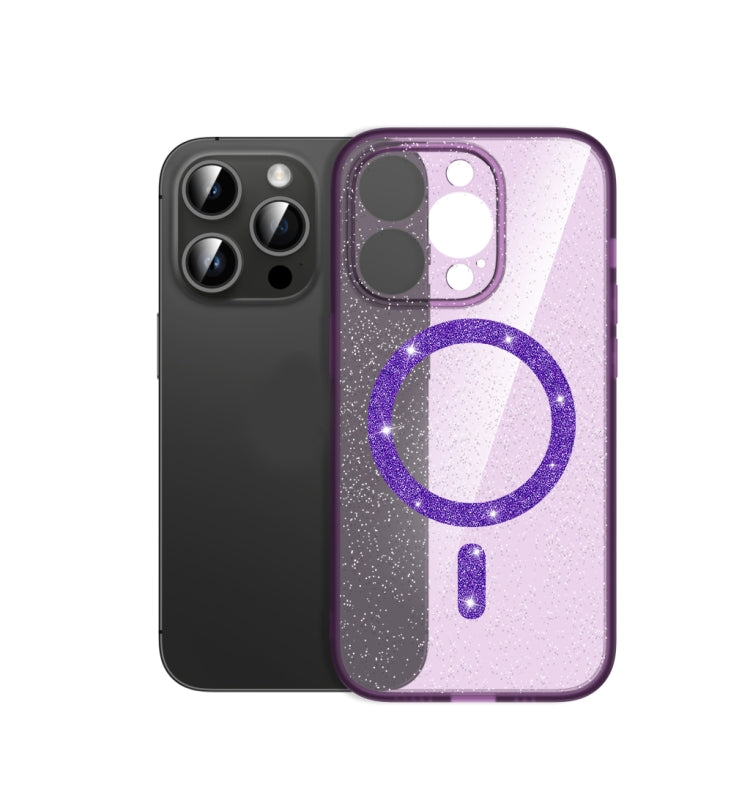 Magsafe Glitter Shockproof Phone Case, For iPhone 14 Pro Max, For iPhone 14 Pro, For iPhone 14 Plus, For iPhone 14, For iPhone 13 Pro Max, For iPhone 13 Pro, For iPhone 13, For iPhone 12 Pro Max, For iPhone 12 Pro, For iPhone 12