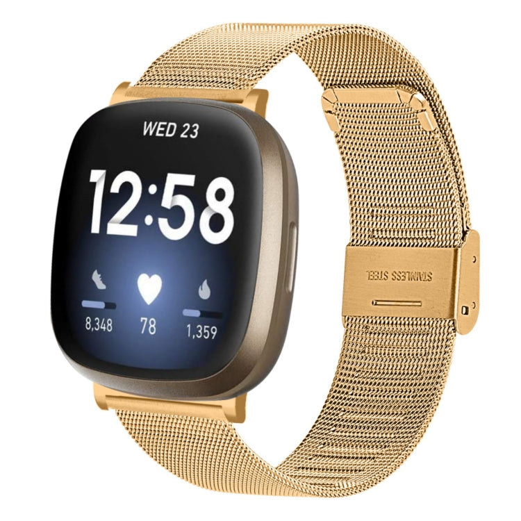 Milan Buckle Metal Watch Band, For Fitbit Versa 3 / Sense, For Fitbit Versa 4 / Sense 2