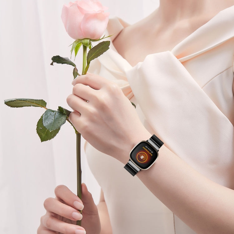 Universal Butterfly Buckle Metal Watch Band, For Fitbit Versa 3 / Sense, For Fitbit Versa 4 / Sense 2