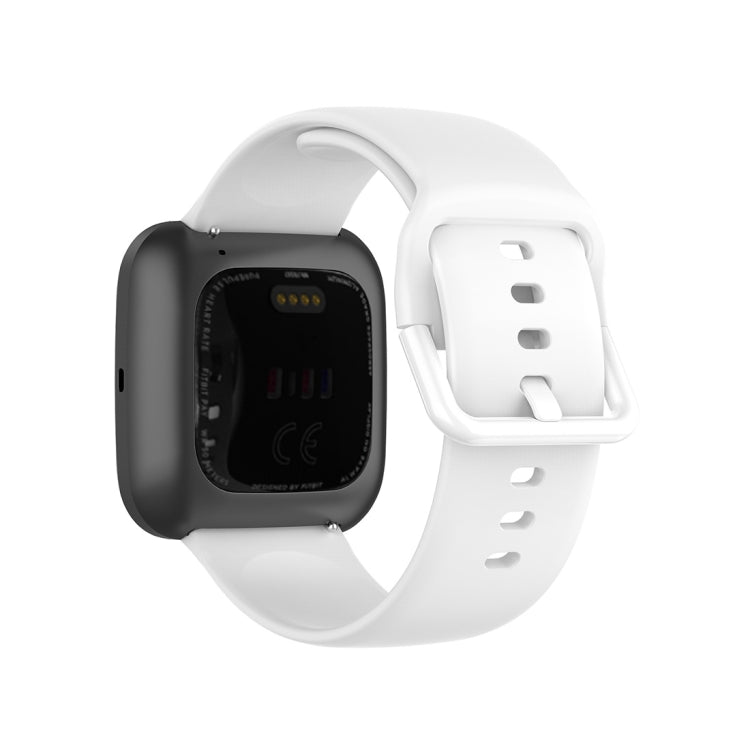 Color Buckle Silicone Wrist Strap Watch Band for Fitbit Versa 2 / Versa / Versa Lite / Blaze, Size: S, Size: L