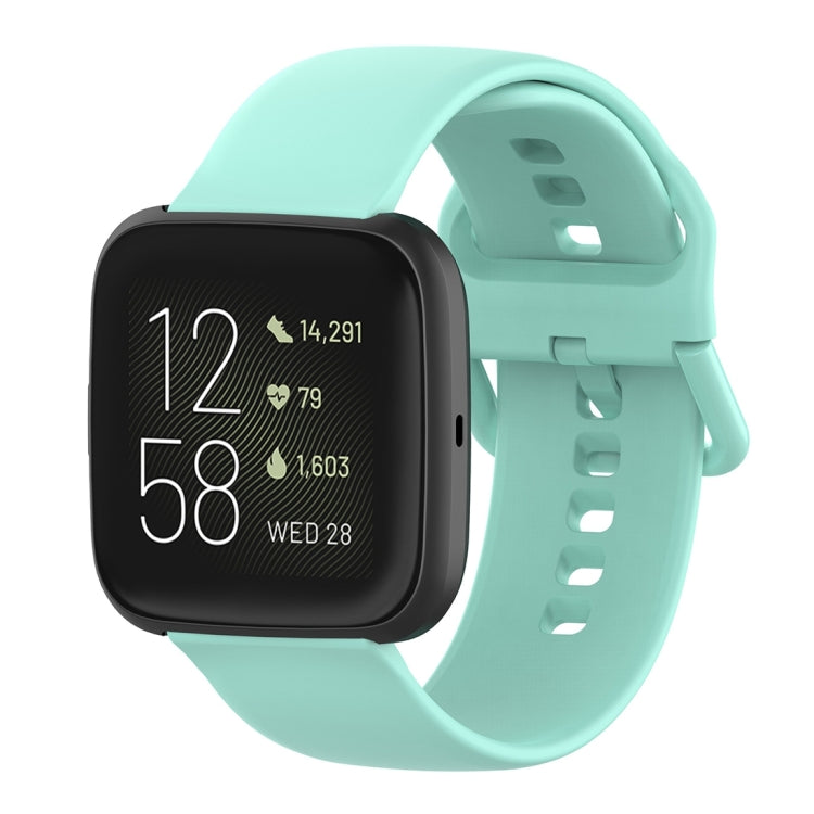 Color Buckle Silicone Wrist Strap Watch Band for Fitbit Versa 2 / Versa / Versa Lite / Blaze, Size: S, Size: L