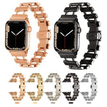 Dây đồng hồ thép không gỉ rỗng, Dành cho Apple Watch Ultra 49mm / Series 8&7 45mm, Dành cho Apple Watch Series 8&7 41mm / SE 2&6&SE&5&4 40mm