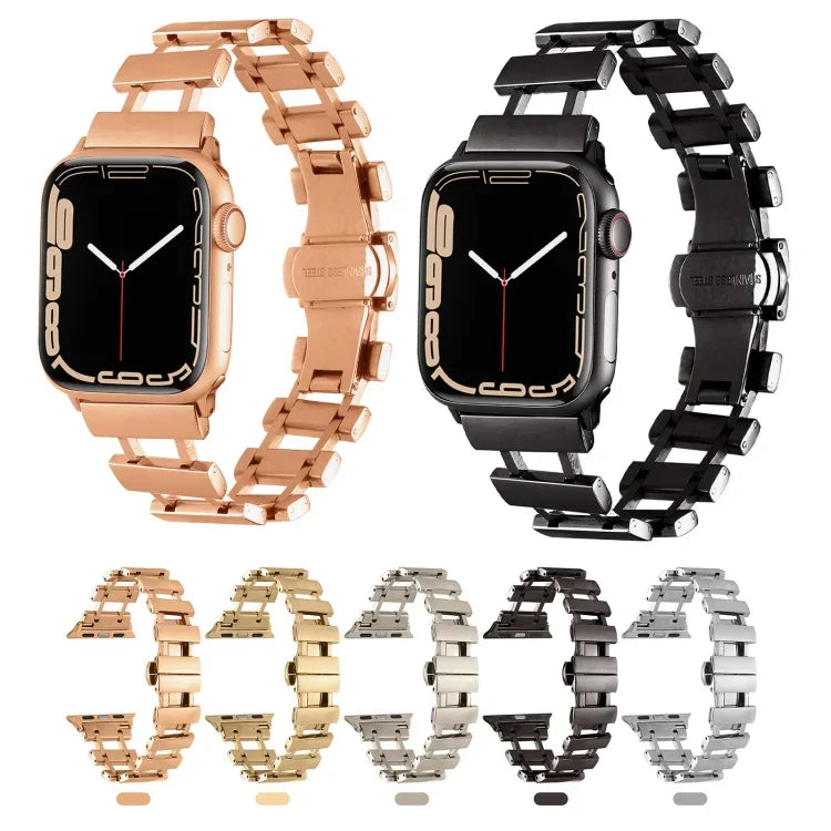 Dây đồng hồ thép không gỉ rỗng, Dành cho Apple Watch Ultra 49mm / Series 8&7 45mm, Dành cho Apple Watch Series 8&7 41mm / SE 2&6&SE&5&4 40mm