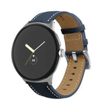 Dây đồng hồ da thật khâu đuôi nhọn, dành cho Google Pixel Watch 4 / 3 / 2 / 1 41mm