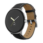 Dây đồng hồ da thật khâu đuôi nhọn, dành cho Google Pixel Watch 4 / 3 / 2 / 1 41mm