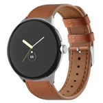 Dây đồng hồ da thật đuôi tròn, Dành cho Google Pixel Watch 4 / 3 / 2 / 1 41mm