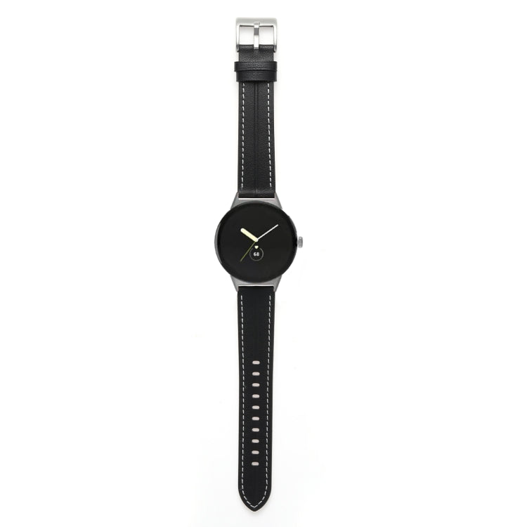 Dây đồng hồ da thật có rãnh, Dành cho Google Pixel Watch 4 / 3 / 2 / 1 41mm