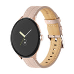 Dây đồng hồ da thật có rãnh, Dành cho Google Pixel Watch 4 / 3 / 2 / 1 41mm