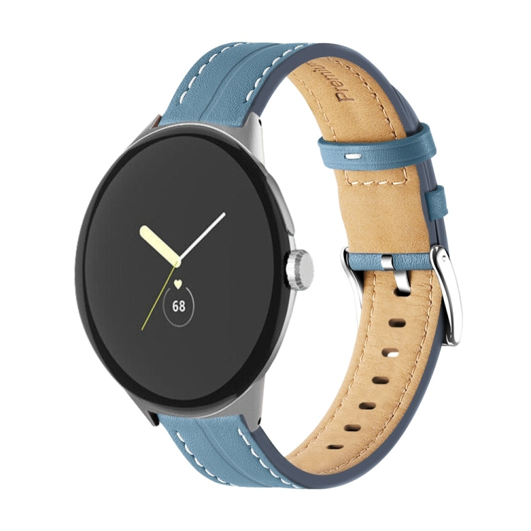 Dây đồng hồ da thật có rãnh, Dành cho Google Pixel Watch 4 / 3 / 2 / 1 41mm