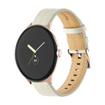 Dây đồng hồ da thật có rãnh, Dành cho Google Pixel Watch 4 / 3 / 2 / 1 41mm