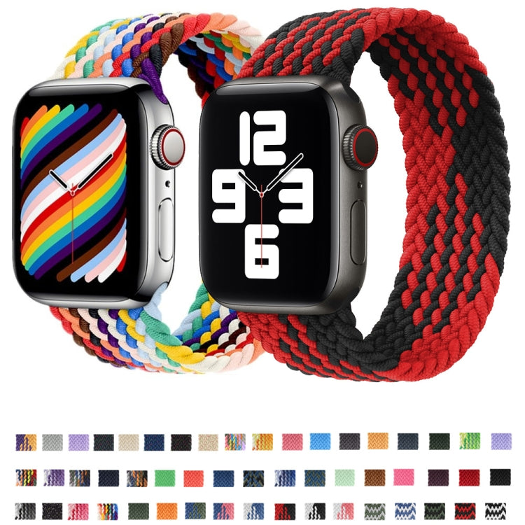 Dây đồng hồ nylon bện một vòng cho Apple Watch Series 8&7 41mm / SE 2&6&SE&5&4 40mm / 3&2&1 38mm, cho Apple Watch Series 8&7 41mm, 145mm, cho Apple Watch Series 8&7 41mm, 145mm