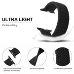 Dây đồng hồ nylon bện một vòng cho Apple Watch Series 8&7 41mm / SE 2&6&SE&5&4 40mm / 3&2&1 38mm, cho Apple Watch Series 8&7 41mm, 145mm, cho Apple Watch Series 8&7 41mm, 145mm