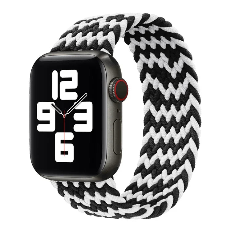 Dây đồng hồ nylon bện một vòng cho Apple Watch Series 8&7 41mm / SE 2&6&SE&5&4 40mm / 3&2&1 38mm, Dành cho Apple Watch Series 8&7 41mm,155mm, Dành cho Apple Watch Series 8&7 41mm, 155mm