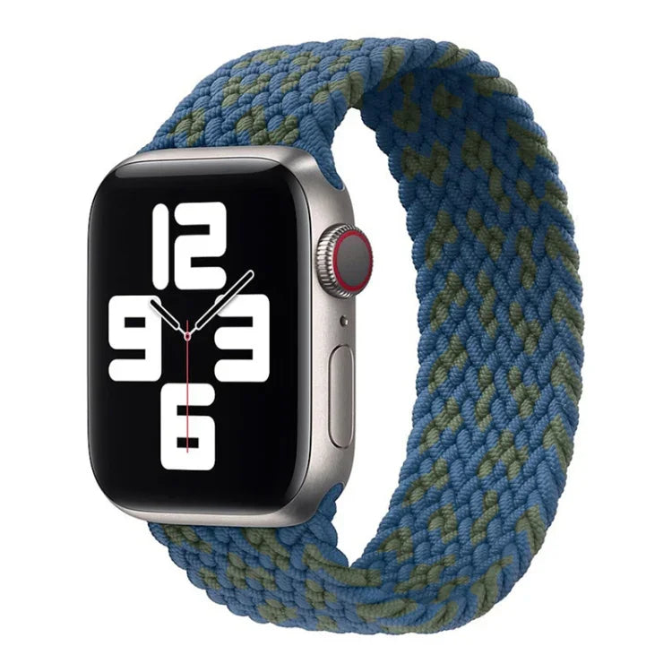 Dây đồng hồ nylon bện một vòng cho Apple Watch Series 8&7 41mm / SE 2&6&SE&5&4 40mm / 3&2&1 38mm, Dành cho Apple Watch Series 8&7 41mm,155mm, Dành cho Apple Watch Series 8&7 41mm, 155mm
