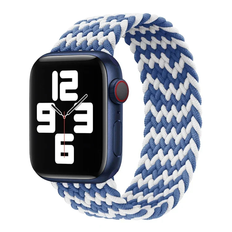 Dây đồng hồ nylon bện một vòng cho Apple Watch Series 8&7 41mm / SE 2&6&SE&5&4 40mm / 3&2&1 38mm, Dành cho Apple Watch Series 8&7 41mm,155mm, Dành cho Apple Watch Series 8&7 41mm, 155mm